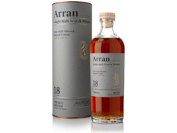 ARRAN škotski viski Single Malt 18Y + GB, 0,7 l