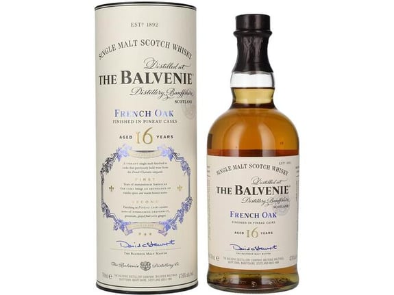 BALVENIE škotski viski 16 YO French Oak + GB, 0,7 l