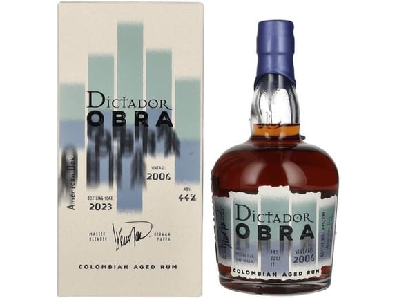 DICTADOR rum OBRA VINTAGE 17 Years Old American Oak Cask Rum 2006 + GB, 0,7 l