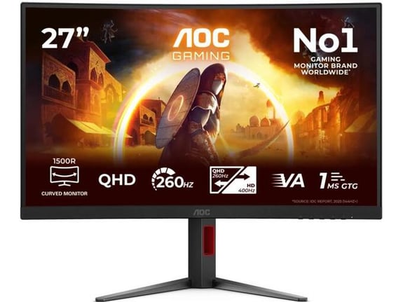AOC AGON ukrivljen gaming monitor CQ27G4Z2, VA, 27inch