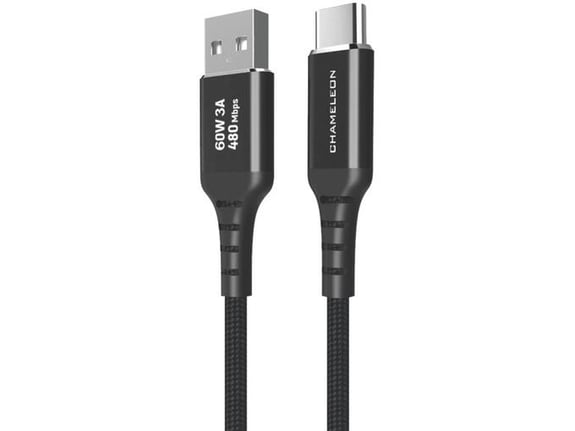 CHAMELEON USB kabel 2.0, USB-A/USB-C, 0,3m