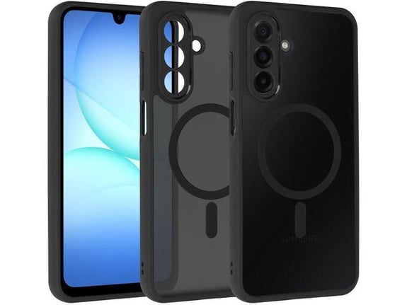 ONASI ovitek za silikonski MagSafe Samsung Galaxy A27, prozorno črn