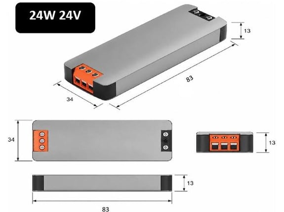 OPTONICA LED napajalnik 24W 24V 1A IP20 ultra tanek NANO OP6181