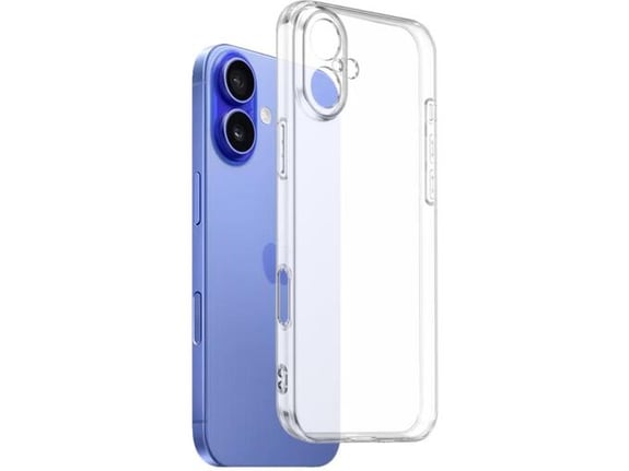 CHAMELEON ovitek za gumiran Apple iPhone 16, prozoren svetleč