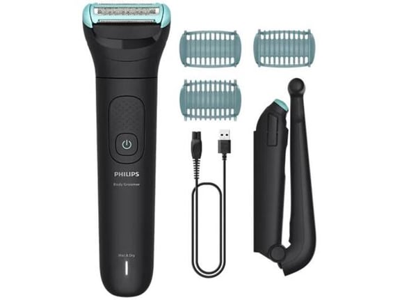 PHILIPS Body Groomer 5000 Series brivnik za telo BG5475/15 (Triple Protect, zložljiv nastavek za hrbet)