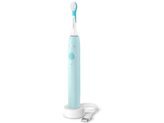 PHILIPS otroška električna zobna ščetka Sonicare For Kids HX6500/03, svetlo modra