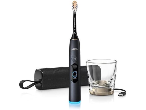 PHILIPS električna zobna ščetka Sonicare DiamondClean 9900 Prestige, črna, HX9813/92
