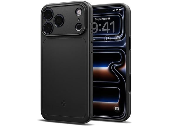 SPIGEN ovitek za silikonski Thin Fit MagSafe iPhone 18 Pro Max / iPhone 17 Pro Max, črn