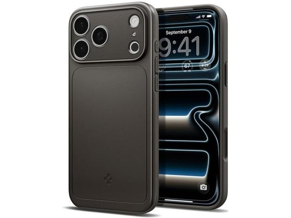 SPIGEN ovitek za silikonski Thin Fit MagSafe Apple iPhone 18 Pro / iPhone 17 Pro, siv