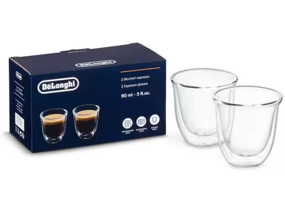 DELONGHI skodelice za espresso DLSC310, 90ml, 2 kos