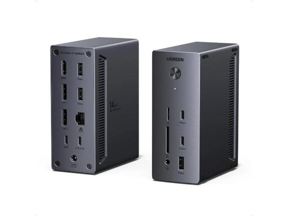 UGREEN priklopna postaja Revodok Pro 314/USB-C/2x DP + 1x HDMI/100W/85489