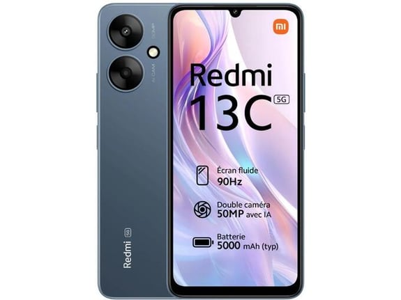 XIAOMI pametni telefon Redmi 13C, 5G, 4GB/128GB, Twilight Blue
