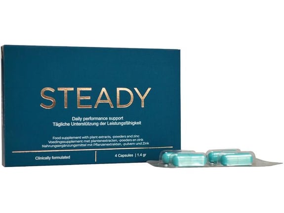 MORNINGSTAR Erekcijske Tablete Morningstar Steady (4/1) - Boljša Erekcija, Bolj Trd Penis