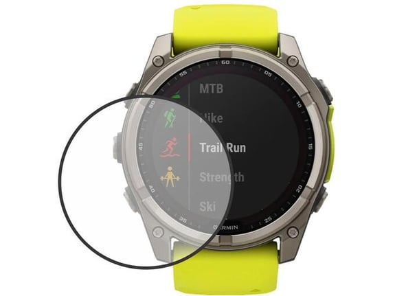 CHAMELEON zaščitno steklo za pametno uro Garmin Fenix 8, 51 mm, črna