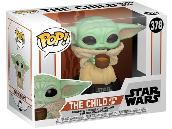 FUNKO pop star wars: mandalorian - the child w/ cup