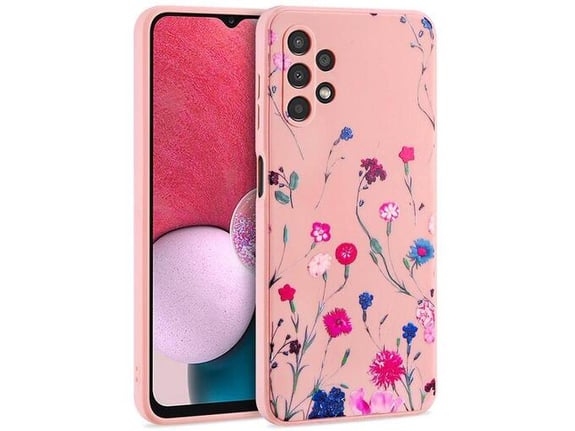 ONASI silikonski ovitek Liquid Pomlad za Samsung Galaxy A54, roza