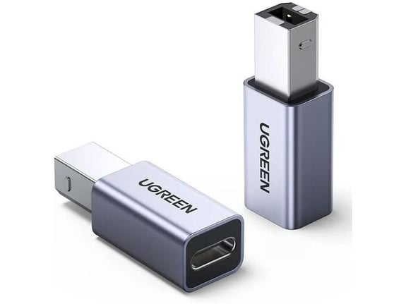 UGREEN adapter USB-C ženski na USB-B, srebrn 20120