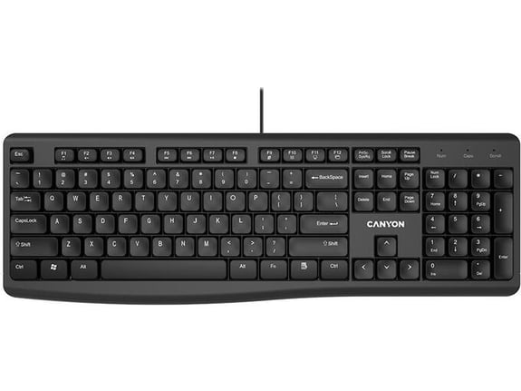CANYON žična tipkovnica Chocolate, CNE-CKEY5-AD