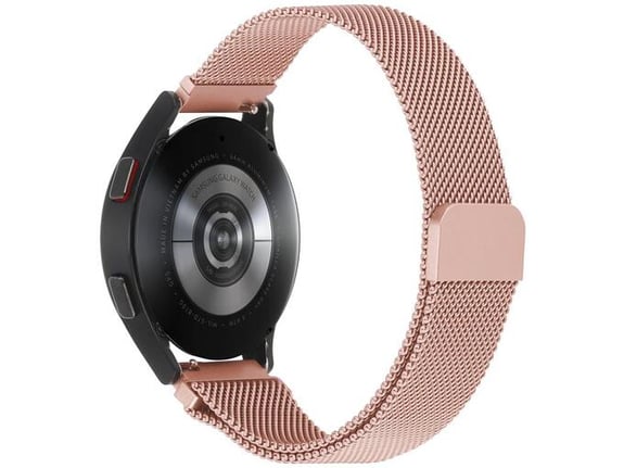 CHAMELEON kovinski pasček za pametno uro, 18mm, svetlo roza