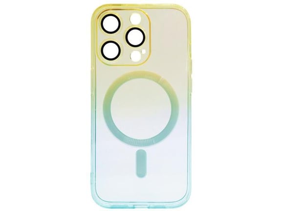 CHAMELEON ovitek za gumiran TPU Magnetic Apple iPhone 14 Pro, ombre rumen-mint
