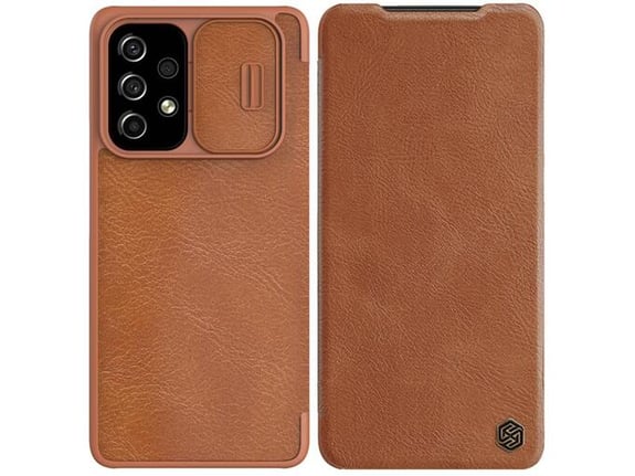 NILLKIN preklopna torbica QIN Pro z zaščito kamere za Samsung Galaxy A54 - rjava