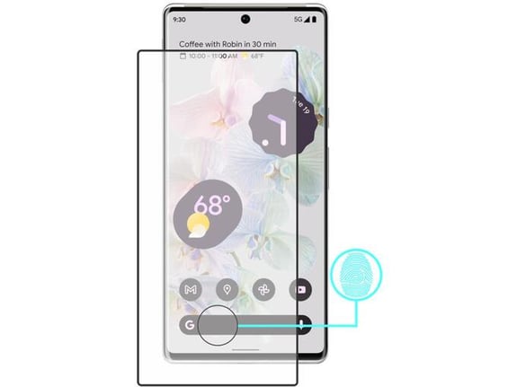 Chameleon Google Pixel 6 Pro - Zaščitno steklo Premium (0,33) - case-friendly, črno