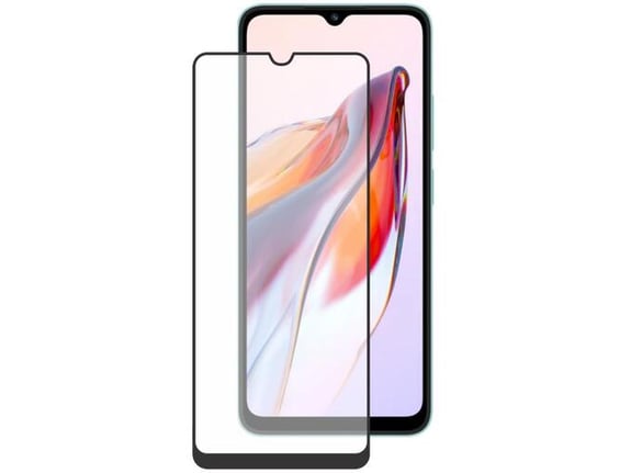 Chameleon Xiaomi Redmi 12C - Zaščitno steklo Premium - črno do roba (0,33)