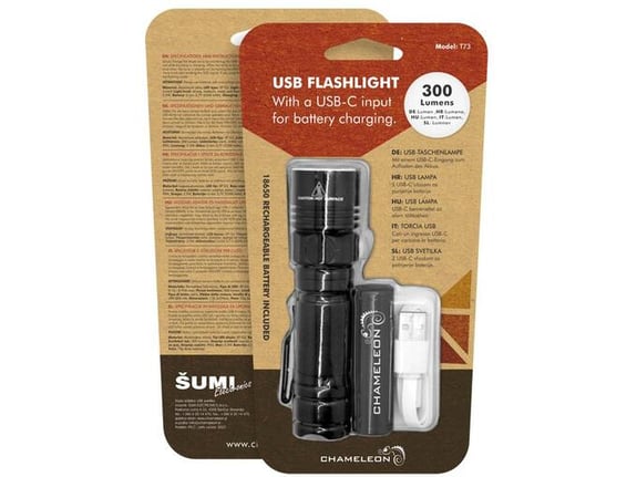 Chameleon Ročna svetilka Chameleon T73 - Polnilna svetilka z 2200mAh baterijo