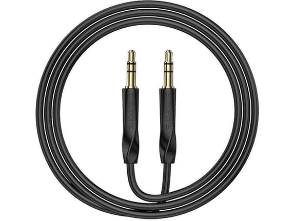 BASEUS Borofone BL16 AUX kabel z izhodom 3,5 mm (1m) črn