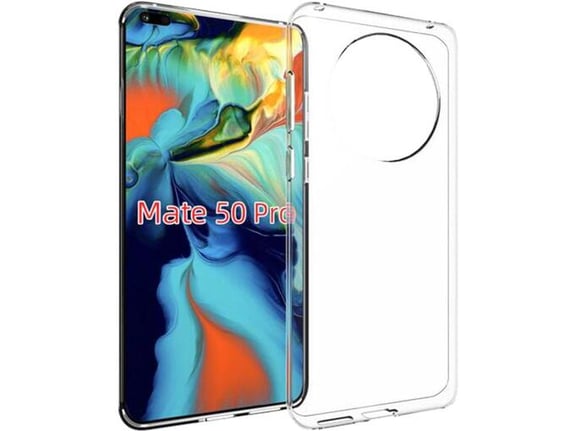 CHAMELEON ovitek za gumiran TPU Huawei Mate 50 Pro, prozoren svetleč