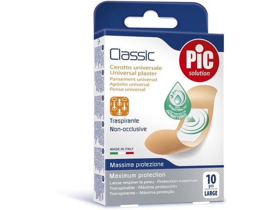 PIC obliž za celjenje ran Classic, L, 10kos