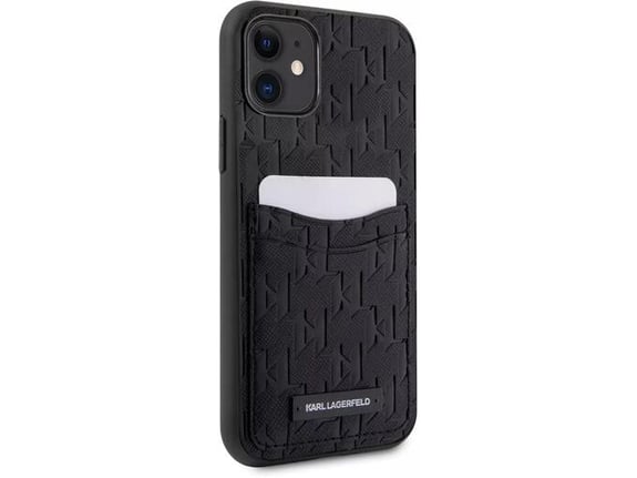 KARL LAGERFELD ovitek za usnjen Saffiano Monogram iPhone 11