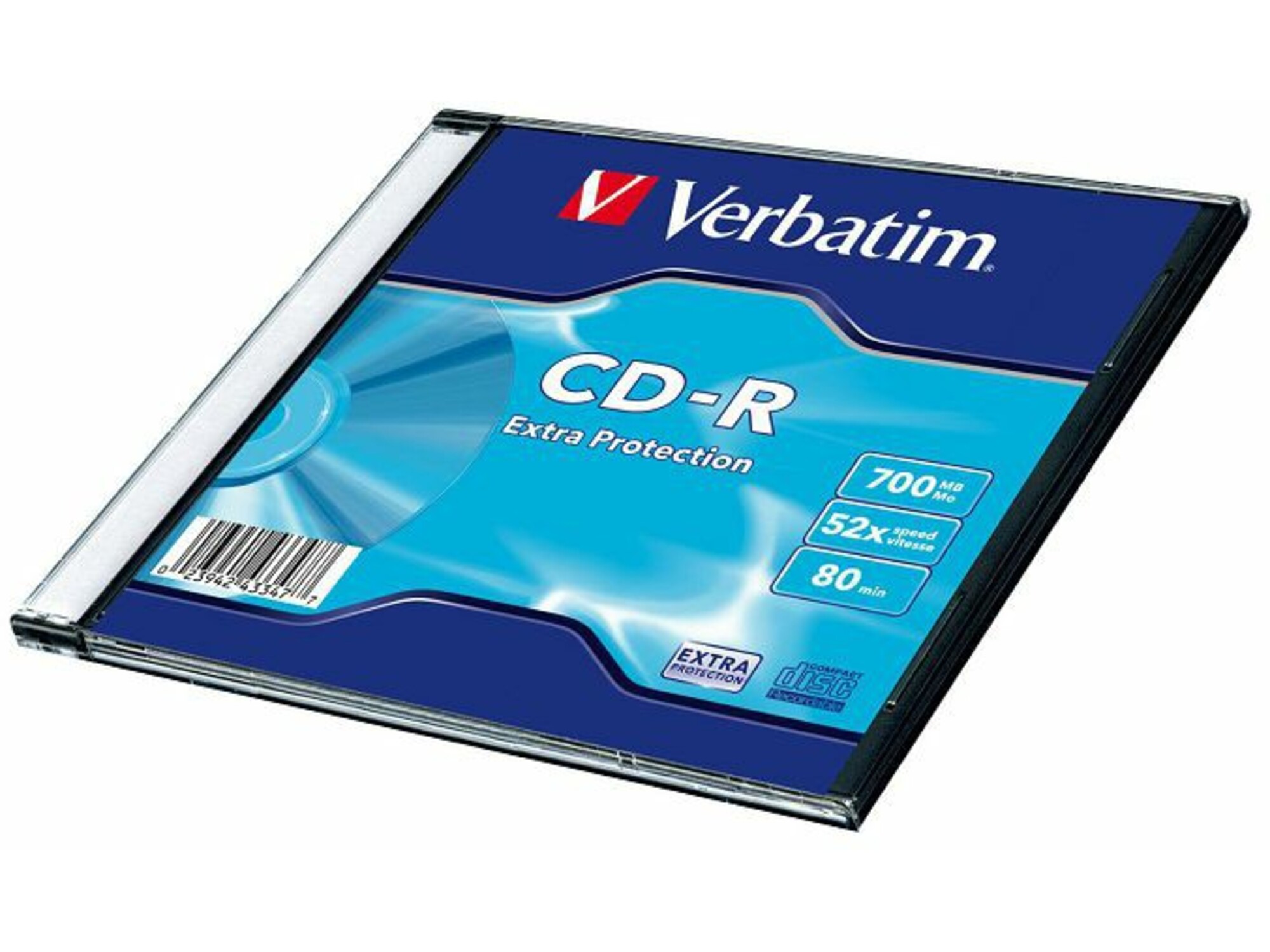 VERBATIM medij CD-R WRAP EXTRA PROTECTION SC SINGLE 43347 CD-R 52X 700MB