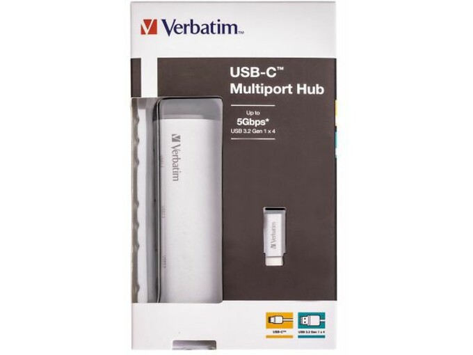 VERBATIM USB razdelilnik 4 x USB 3.2 Gen.1 049147 USB-C Multiport hub
