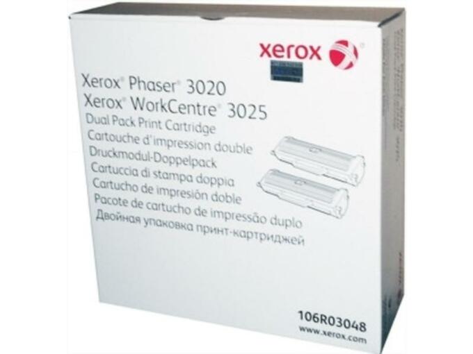XEROX Xerox Toner, P3020/WC3025, dual 2*1.5k, črna 106R03048