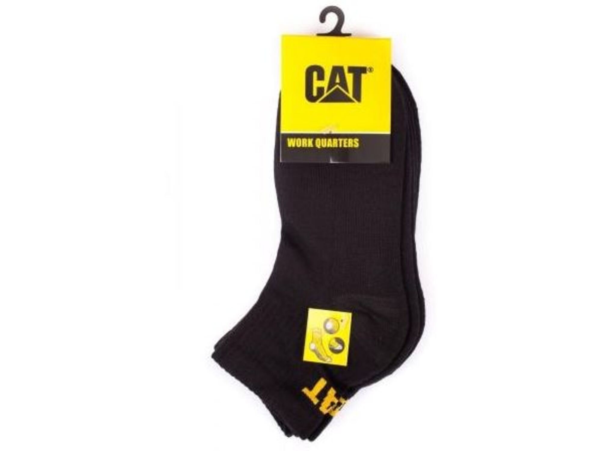 CATERPILLAR moške polvisoke delovne nogavice CAT ZCM0825 39Č št. 39/42 3 pari, črna