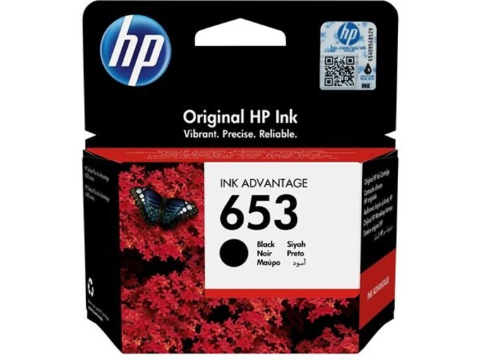 Hp Inc. HP 653 Black Original Ink Advantage Cart 3YM75AE#BHK