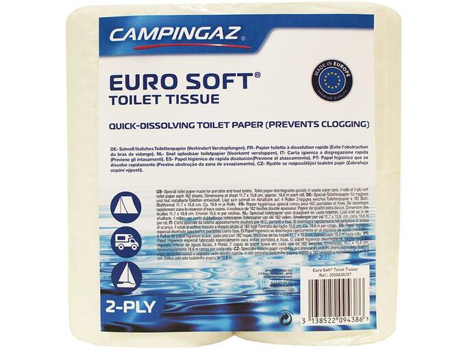 CAMPINGAZ toaletni papir za kemična stranišča Euro Soft 4 Pack Bela