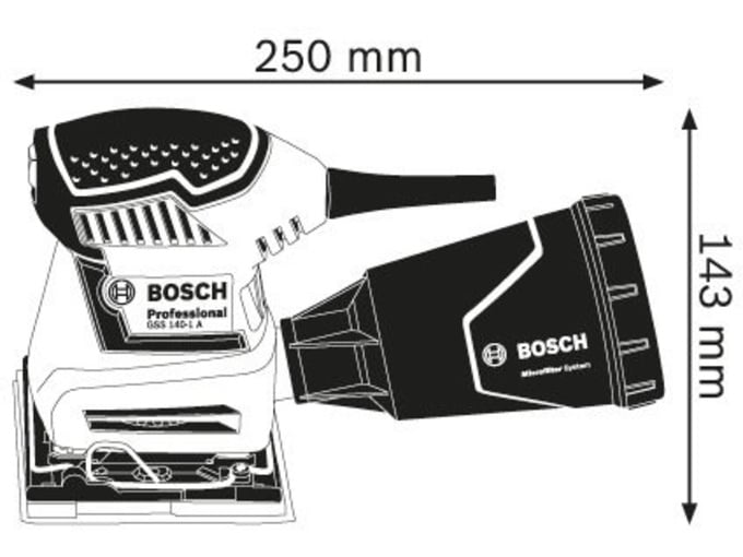 BOSCH PROFESSIONAL vibracijski brusilnik GSS 140-1 A 06012A2100