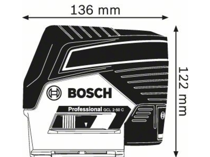 BOSCH PROFESSIONAL kombinirani laser GCL 2-50 C 0601066G03