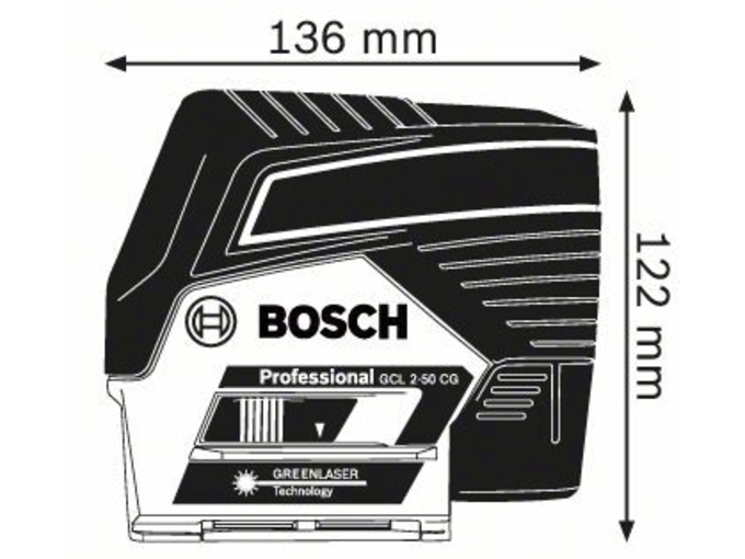 BOSCH PROFESSIONAL kombinirani laser GCL 2-50 CG 0601066H00