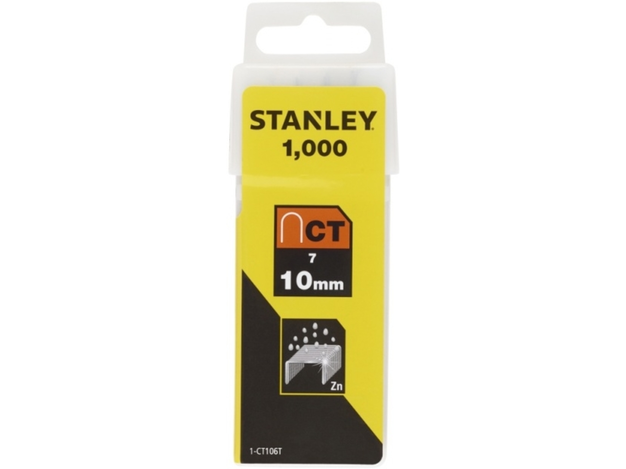 STANLEY sponke 1-CT106T, CT100, Tip 7, 1000kos, 10mm
