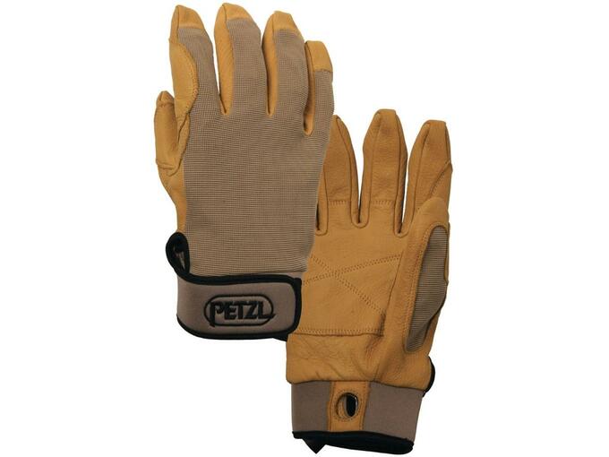 PETZL rokavice za spust in delo z vrvmi CORDEX K52 XST, svetlo rjava barva velikost XS