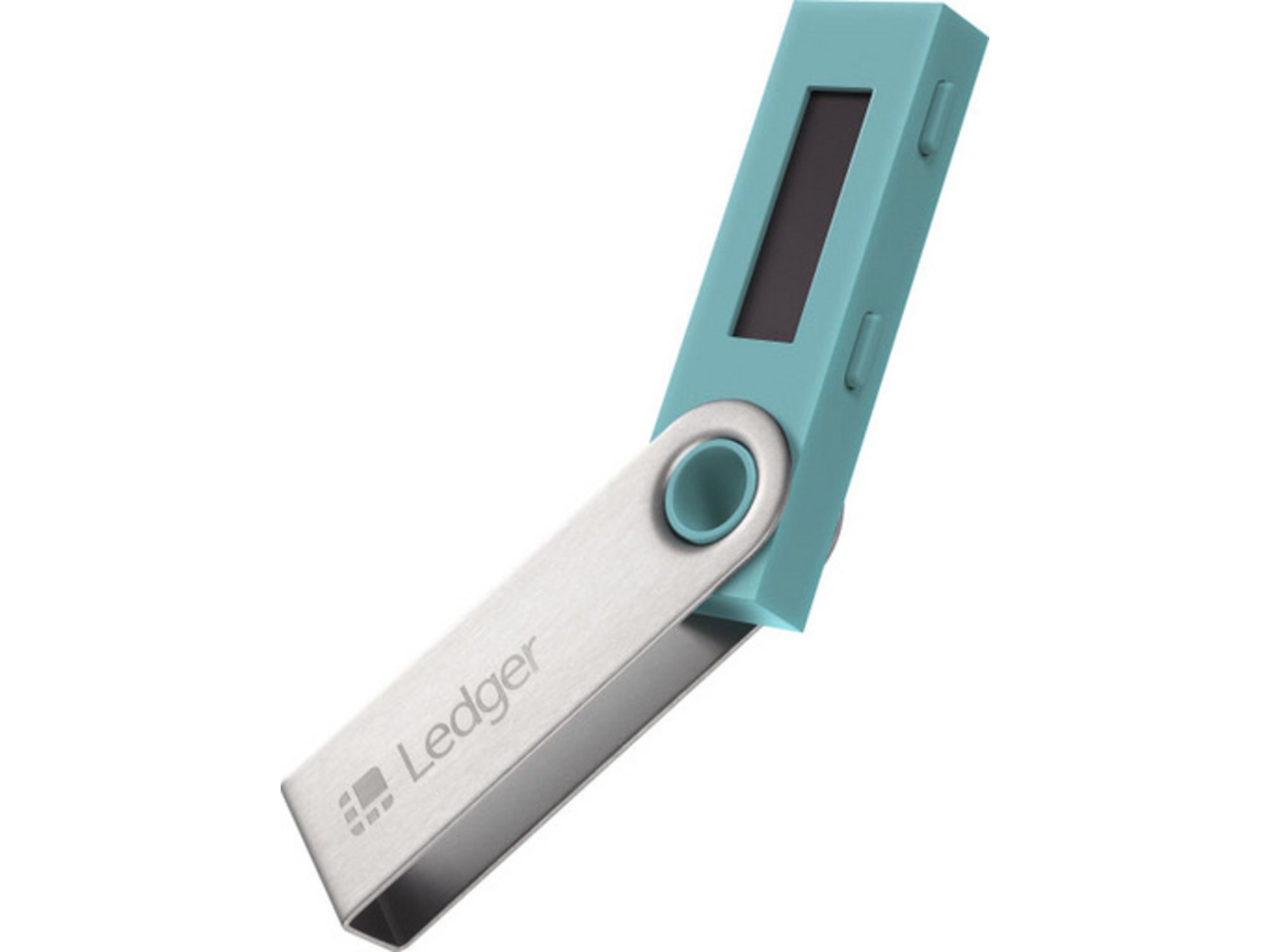 LEDGER Ledger Nano S, denarnica za Bitcoin in druge kriptovalute, turkizno modra 