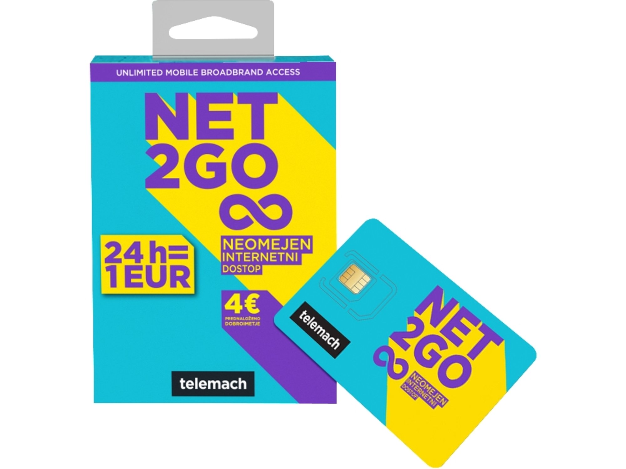 TELEMACH predplačniški paket Sim Net2go