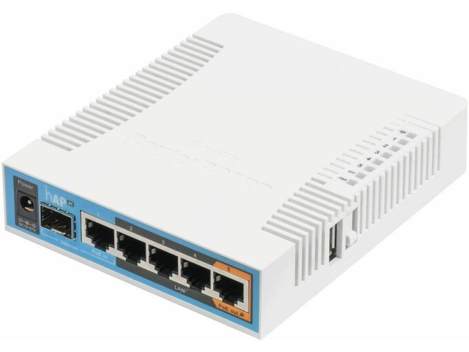MIKROTIK brezžični usmerjevalnik - router hAP ac (RB962UiGS-5HacT2HnT)