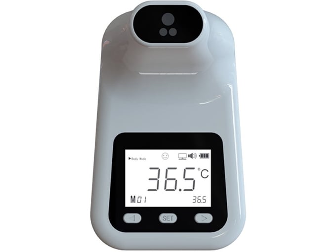 TARK avtomatski dozirnik in infrardeči termometer na stojalu TT039