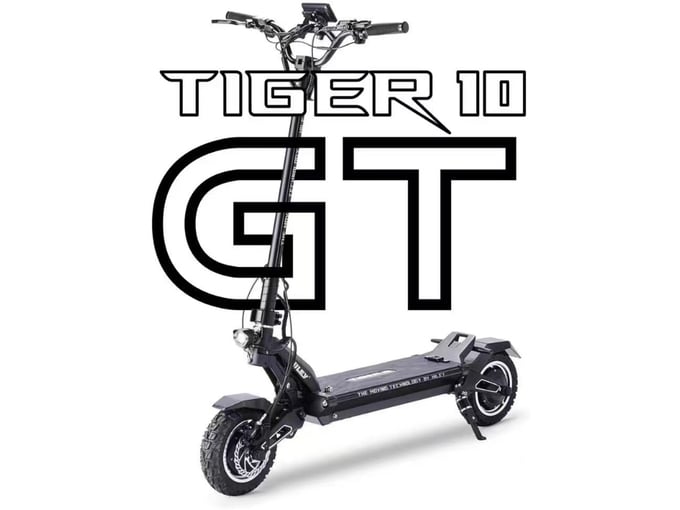 ROBBO električni skiro Tiger 10 GT +, 2x1400 W, črno siva