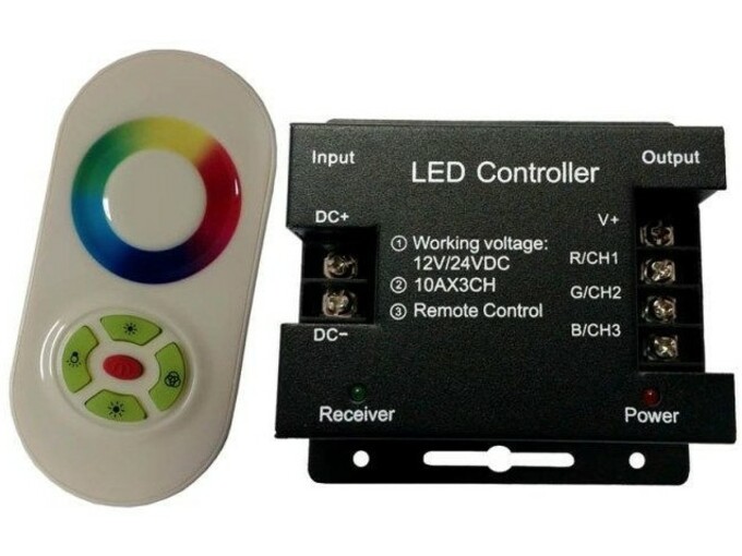 New Guangyuan Limited LED RGB kontroler 12-24V 3x10A LED-RGB-CONTR.-1210