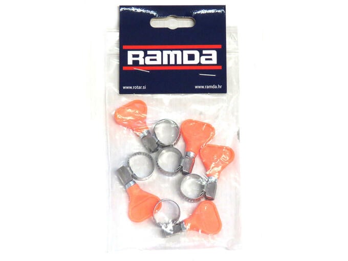 RAMDA inox cevne objemke z metuljčkom fi 10-16mm, 5kos RA 620961/5